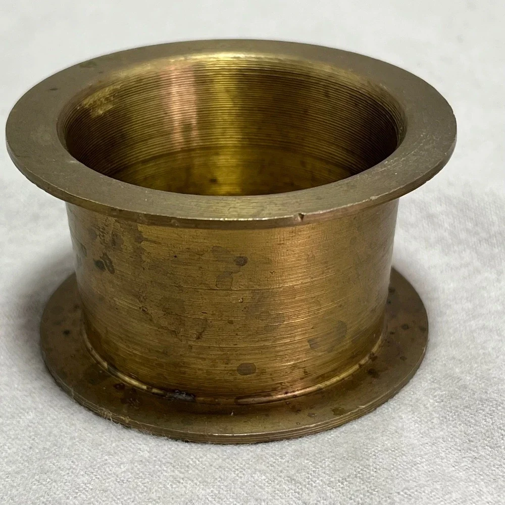 Vintage Brass Mortar and Pestle Gold Brass Vintage Apothecary Kitchen Decor
